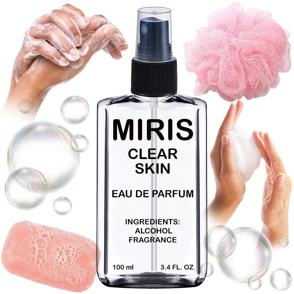 MIRIS Clear Skin, Long-Lasting Unisex Eau de Parfum for Women & Men, Spray 3.4 Fl Oz / 100 ml
