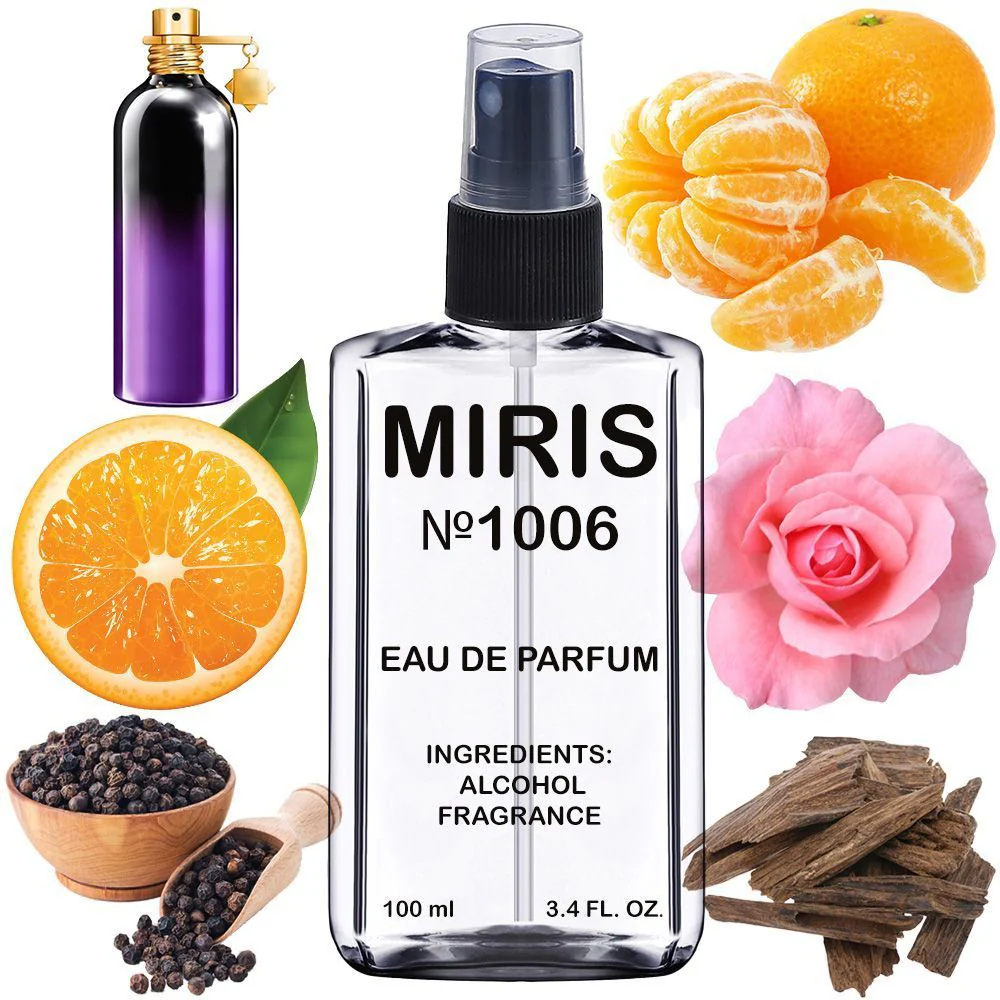 MIRIS No. 1006, Inspired by Aoud Sense, Long-Lasting Unisex Eau de Parfum for Women & Men, Spray 3.4 Fl Oz / 100 ml