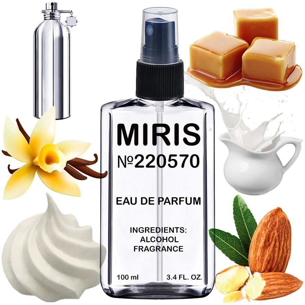 MIRIS No. 220570, Inspired by Vanilla Cake, Long-Lasting Unisex Eau de Parfum for Women & Men, Spray 3.4 Fl Oz / 100 ml
