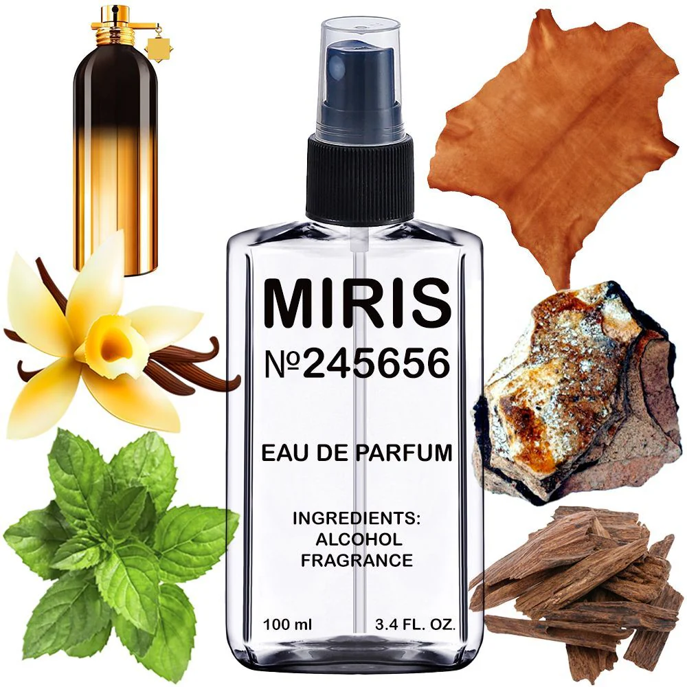 MIRIS No. 245656, Inspired by Leather Patchouli, Long-Lasting Unisex Eau de Parfum for Women & Men, Spray 3.4 Fl Oz / 100 ml