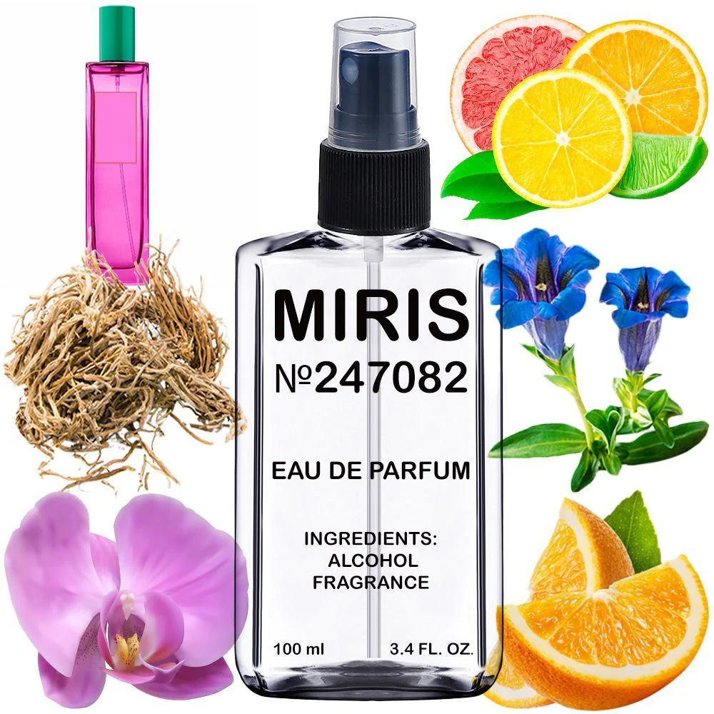 MIRIS No. 247082, Inspired by Cattleya Flower Bm, Long-Lasting Unisex Eau de Parfum for Women & Men, Spray 3.4 Fl Oz / 100 ml