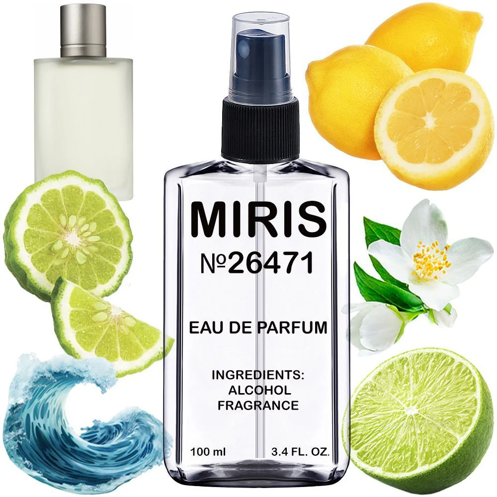 MIRIS No. 26471, Inspired by Aqua Di Gi Pour Homme, Long-Lasting Eau de Parfum for Men, Spray 3.4 Fl Oz / 100 ml