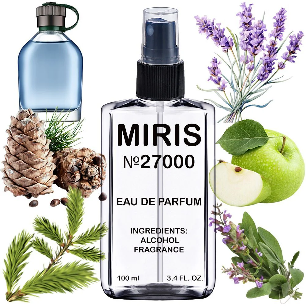MIRIS No. 27000, Inspired by Hugo Man Extreme, Long-Lasting Eau de Parfum for Men, Spray 3.4 Fl Oz / 100 ml
