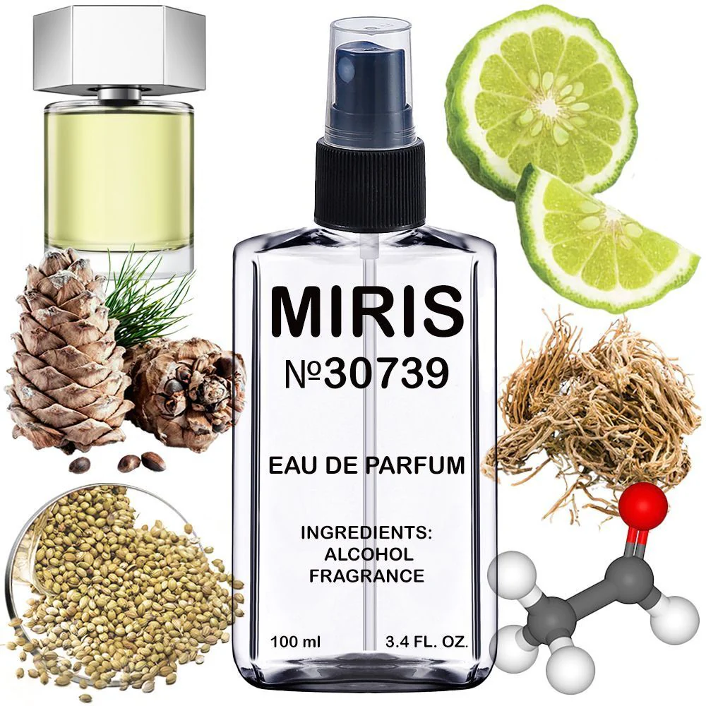 MIRIS No. 30739, Inspired by Ysls L'Homme Sport, Long-Lasting Eau de Parfum for Men, Spray 3.4 Fl Oz / 100 ml