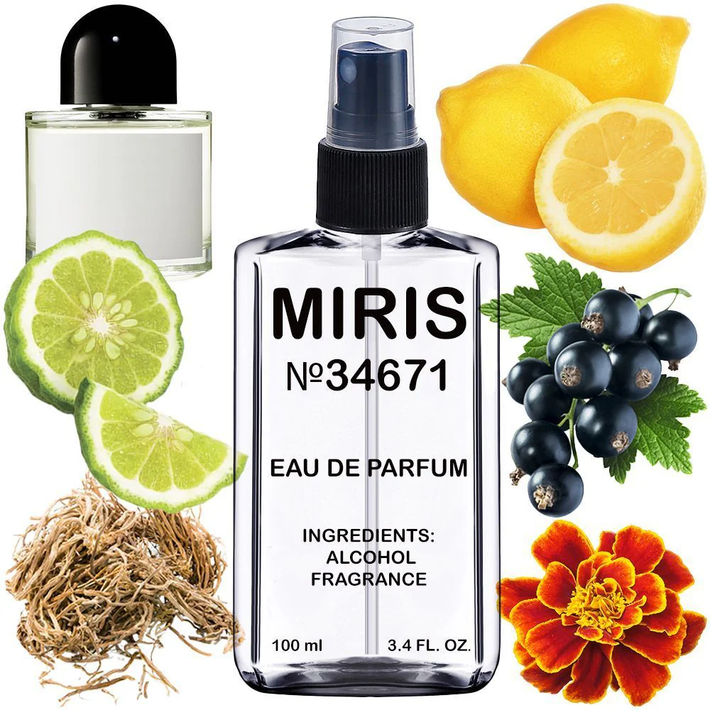 MIRIS No. 34671, Inspired by Bal D Afrique, Long-Lasting Unisex Eau de Parfum for Women & Men, Spray 3.4 Fl Oz / 100 ml