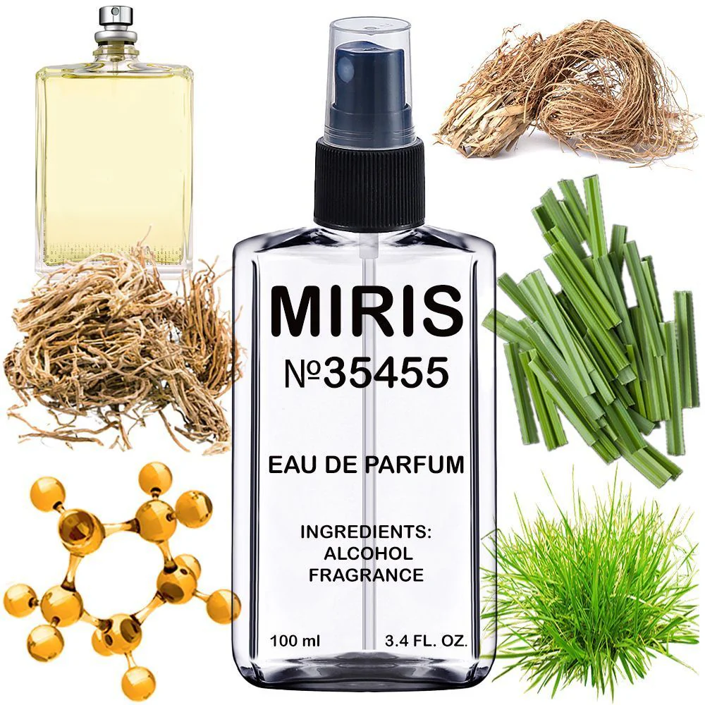 MIRIS No. 35455, Inspired by Molecu 03, Long-Lasting Unisex Eau de Parfum for Women & Men, Spray 3.4 Fl Oz / 100 ml