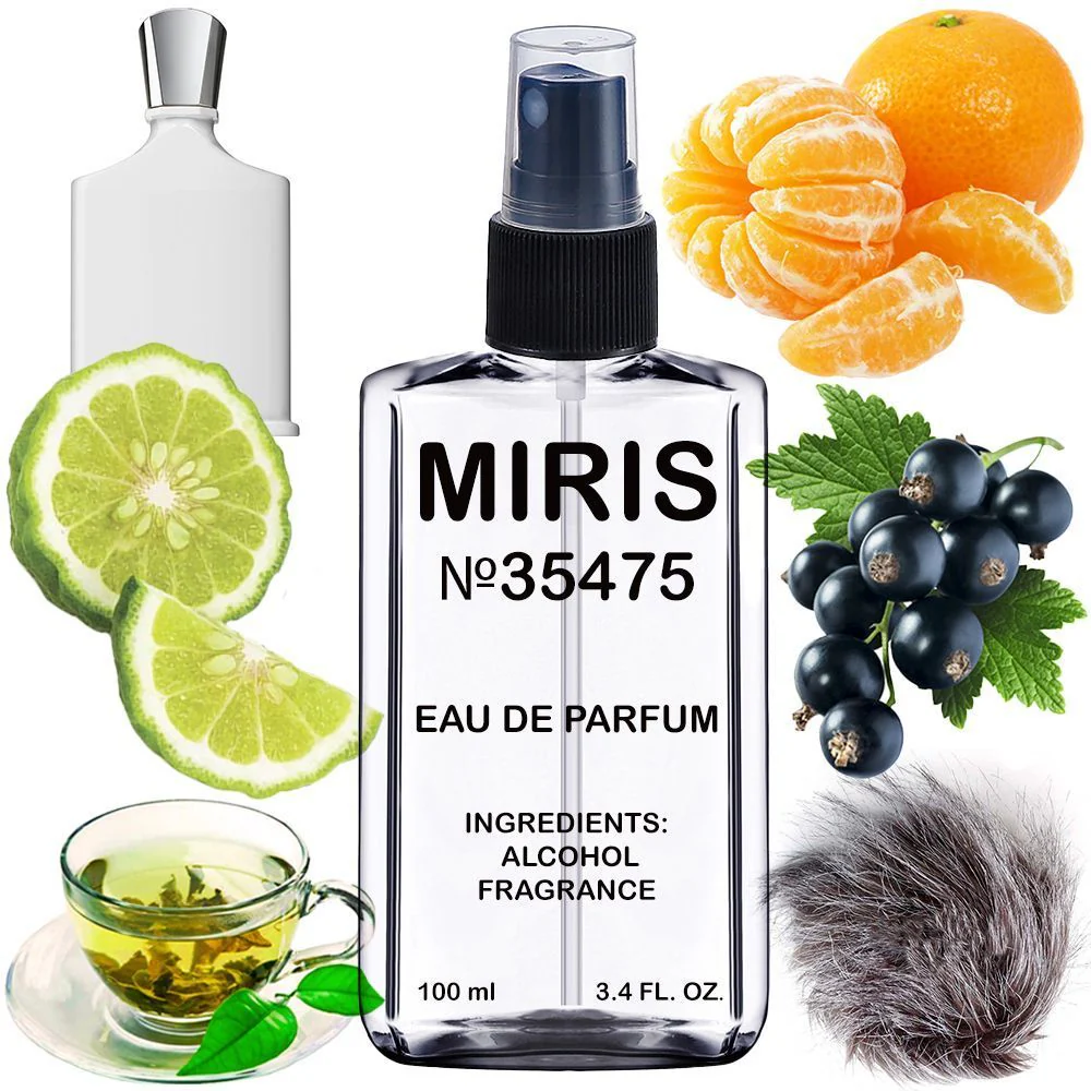 MIRIS No. 35475, Inspired by Silve Mounta Wate, Long-Lasting Unisex Eau de Parfum for Women & Men, Spray 3.4 Fl Oz / 100 ml