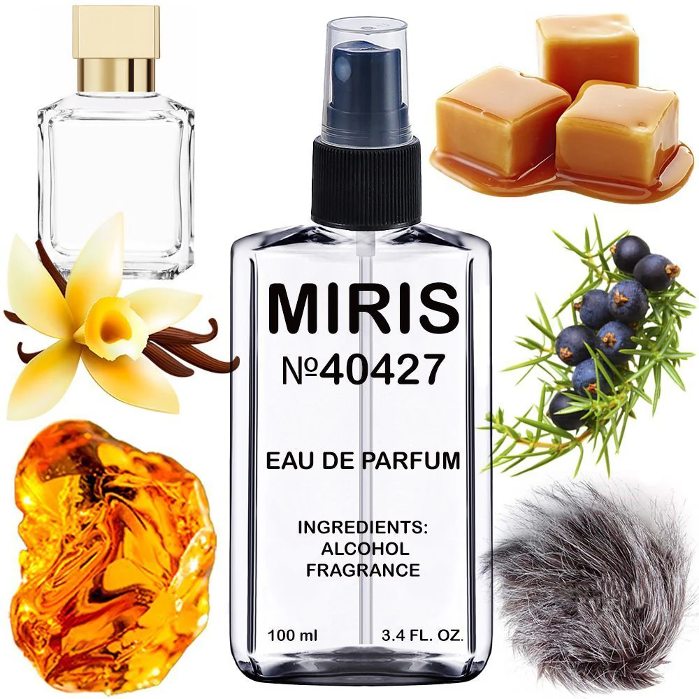 MIRIS No. 40427, Inspired by Gentle Fluidity Gold, Long-Lasting Unisex Eau de Parfum for Women & Men, Spray 3.4 Fl Oz / 100 ml