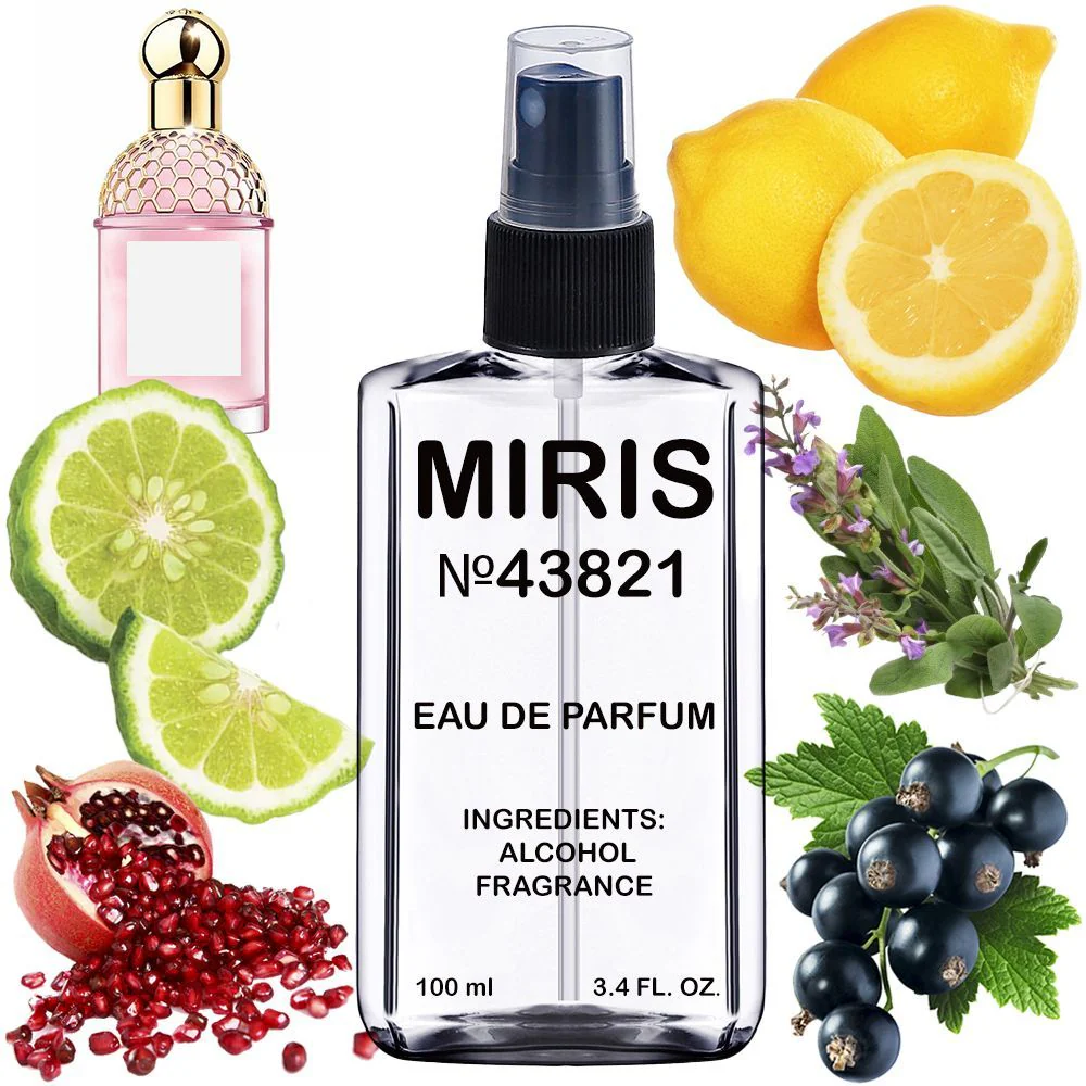 MIRIS No. 43821, Inspired by Aq Aleg Granada Salvia, Long-Lasting Unisex Eau de Parfum for Women & Men, Spray 3.4 Fl Oz / 100 ml