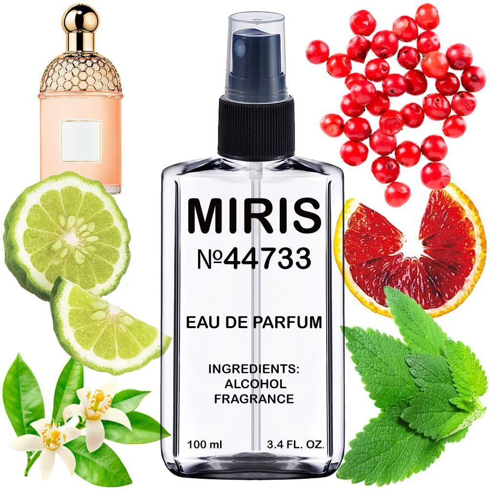 MIRIS No. 44733, Inspired by Aqua Aleg Orange Soleia, Long-Lasting Unisex Eau de Parfum for Women & Men, Spray 3.4 Fl Oz / 100 ml
