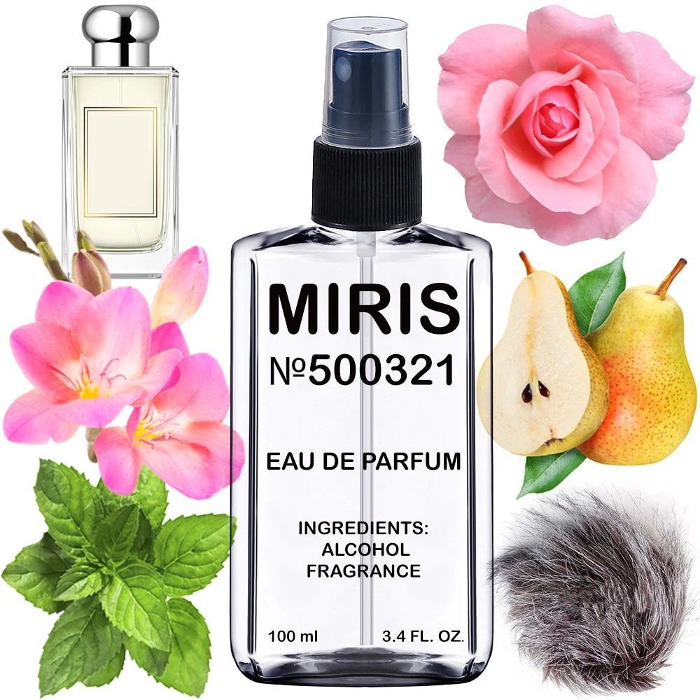 MIRIS No. 500321, Inspired by English Pear Freesia, Long-Lasting Eau de Parfum for Women, Spray 3.4 Fl Oz / 100 ml
