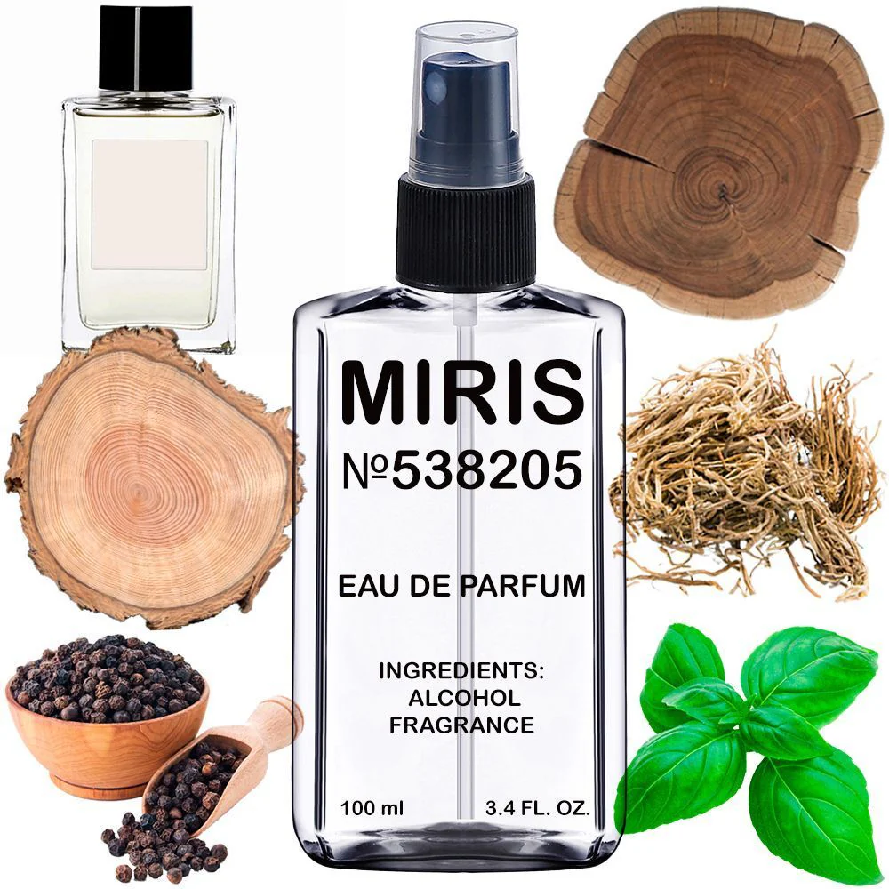 MIRIS No. 538205, Inspired by Bois Imperial, Long-Lasting Unisex Eau de Parfum for Women & Men, Spray 3.4 Fl Oz / 100 ml