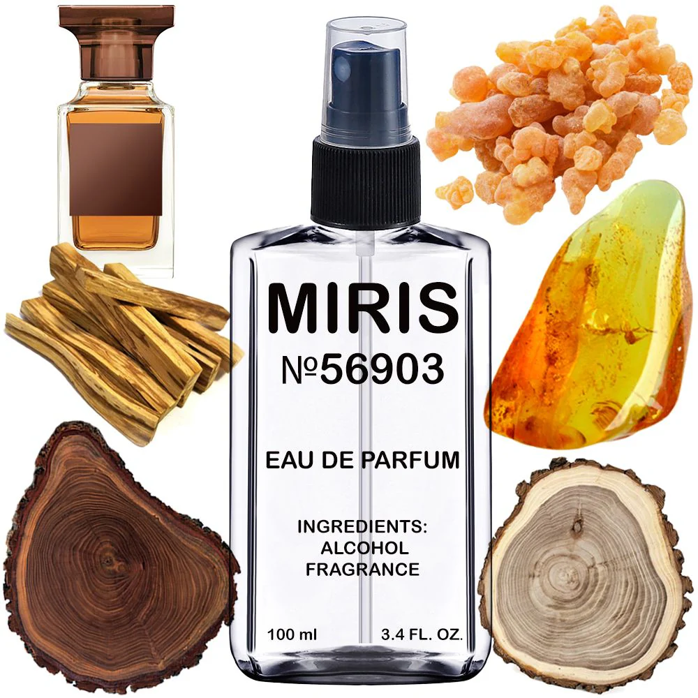 MIRIS No. 56903, Inspired by Ebene Fume, Long-Lasting Unisex Eau de Parfum for Women & Men, Spray 3.4 Fl Oz / 100 ml