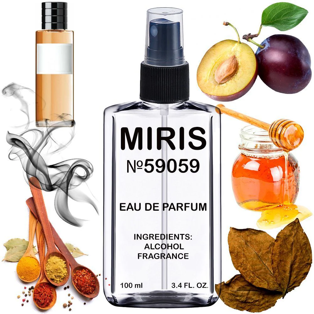 MIRIS No. 59059, Inspired by Tobacolor, Long-Lasting Unisex Eau de Parfum for Women & Men, Spray 3.4 Fl Oz / 100 ml