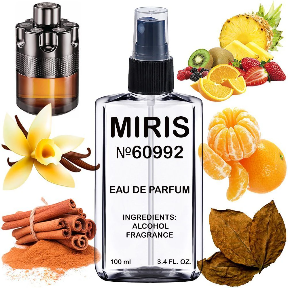 MIRIS No. 60992, Inspired by Wanted by Night, Long-Lasting Eau de Parfum for Men, Spray 3.4 Fl Oz / 100 ml