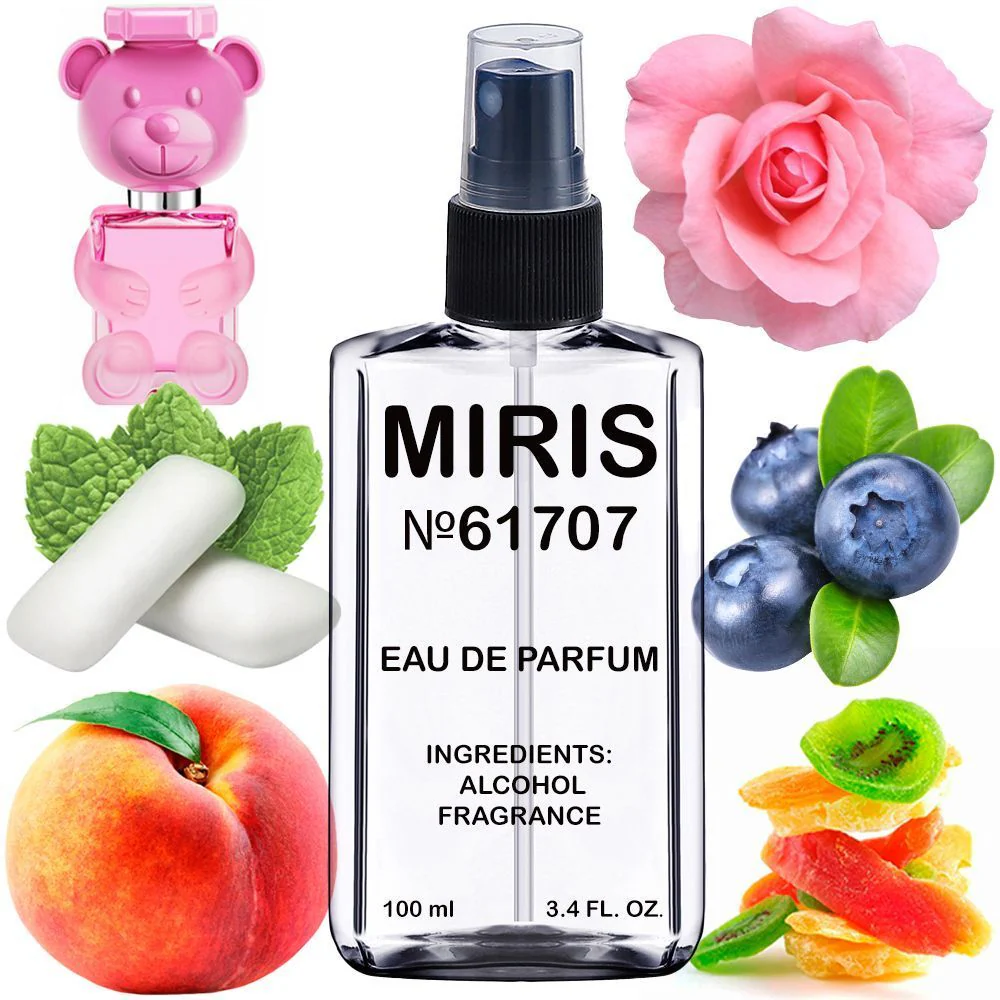 MIRIS No. 61707, Inspired by Toy 2 Bubble Gum, Long-Lasting Eau de Parfum for Women, Spray 3.4 Fl Oz / 100 ml