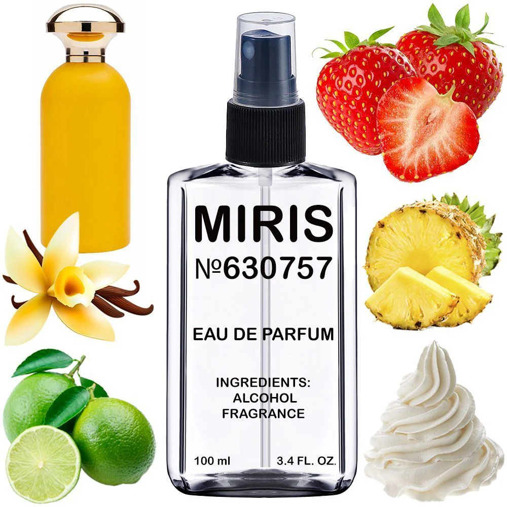 MIRIS No. 630757, Inspired by Dirty Pineapple, Long-Lasting Unisex Eau de Parfum for Women & Men, Spray 3.4 Fl Oz / 100 ml