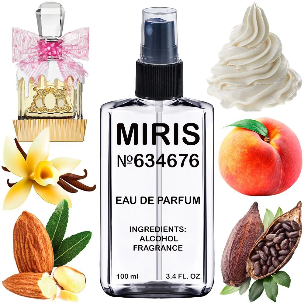 MIRIS No. 634676, Inspired by Viva La Juicy Sucre, Long-Lasting Eau de Parfum for Women, Spray 3.4 Fl Oz / 100 ml