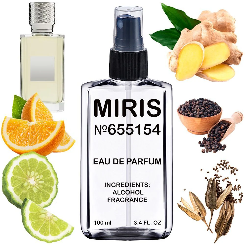 MIRIS No. 655154, Inspired by Whiplash, Long-Lasting Unisex Eau de Parfum for Women & Men, Spray 3.4 Fl Oz / 100 ml