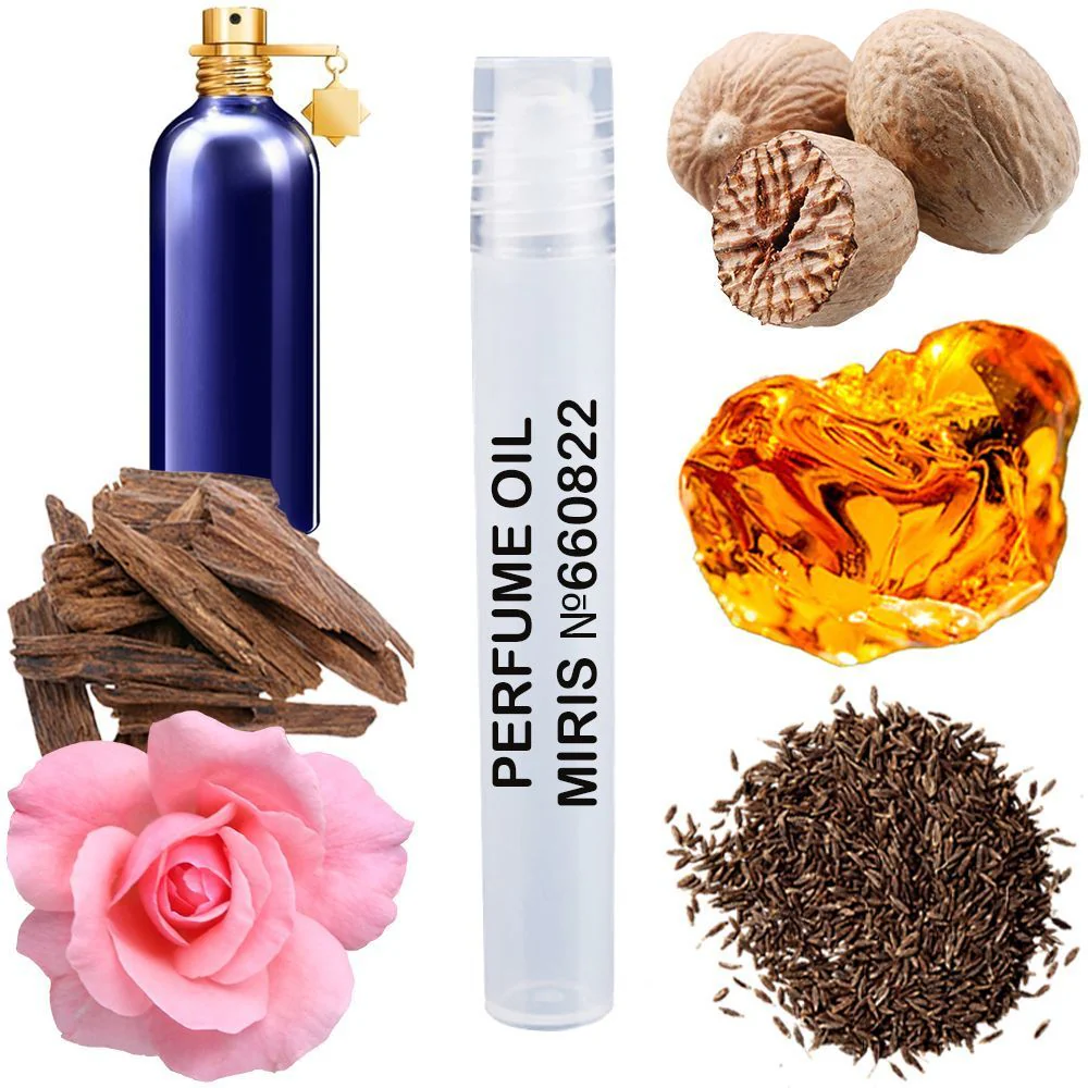 MIRIS No. 660822, Inspired by Amber & Spices, Long-Lasting Unisex Perfume Oil for Women & Men Roll-On, Rollerball 0.34 Fl Oz / 10 ml