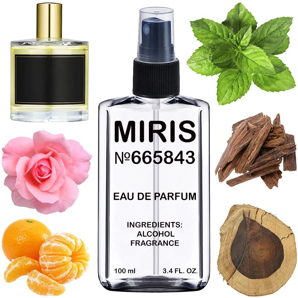 MIRIS No. 665843, Inspired by Molecule No. 8, Long-Lasting Unisex Eau de Parfum for Women & Men, Spray 3.4 Fl Oz / 100 ml
