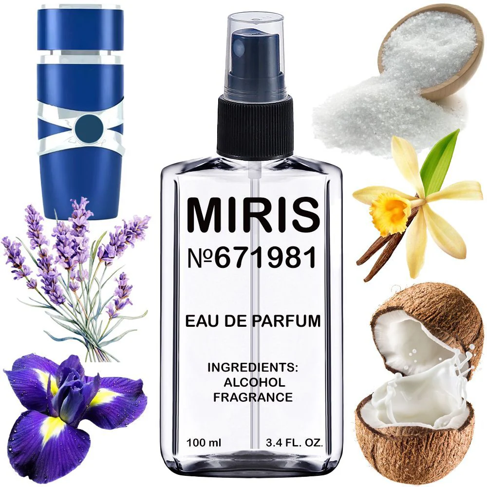 MIRIS No. 671981, Inspired by Asad Zanzibar, Long-Lasting Eau de Parfum for Men, Spray 3.4 Fl Oz / 100 ml