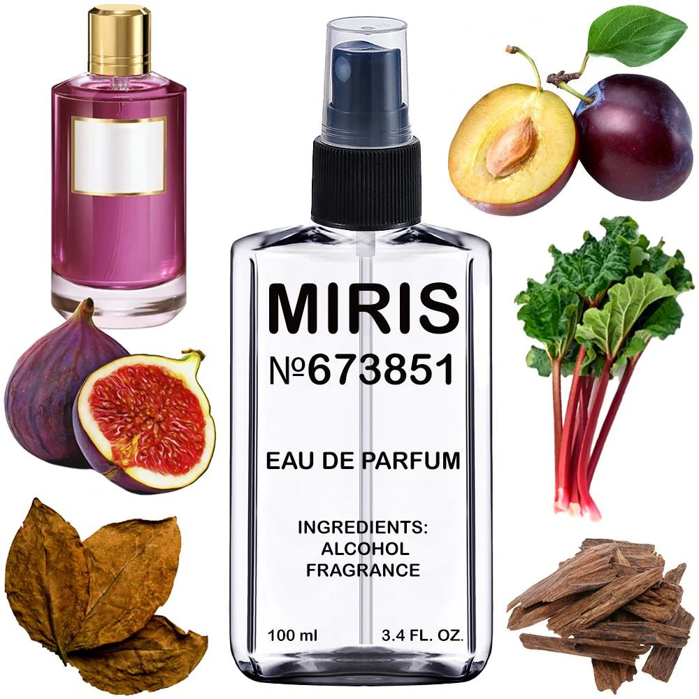MIRIS No. 673851, Inspired by Fig Me Up, Long-Lasting Unisex Eau de Parfum for Women & Men, Spray 3.4 Fl Oz / 100 ml