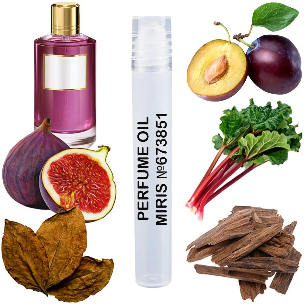 MIRIS No. 673851, Inspired by Fig Me Up, Long-Lasting Unisex Perfume Oil for Women & Men Roll-On, Rollerball 0.34 Fl Oz / 10 ml