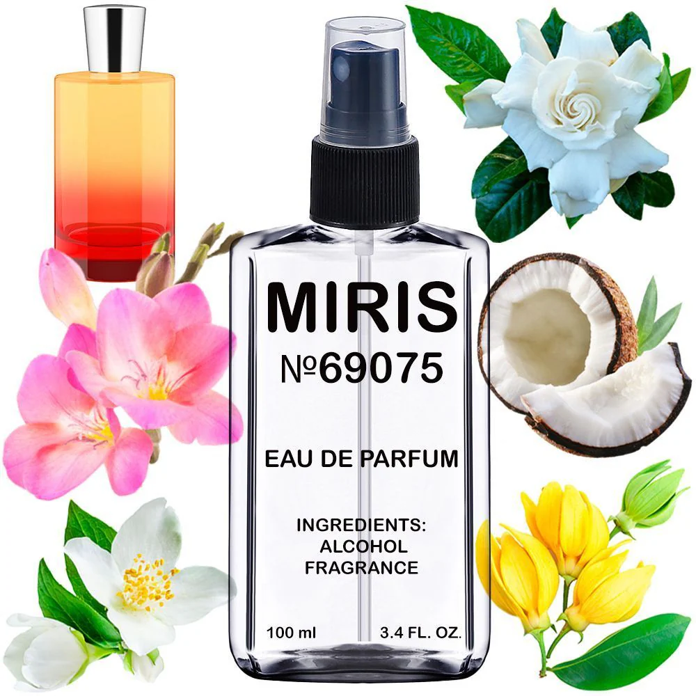 MIRIS No. 69075, Inspired by Lust for Sun, Long-Lasting Unisex Eau de Parfum for Women & Men, Spray 3.4 Fl Oz / 100 ml