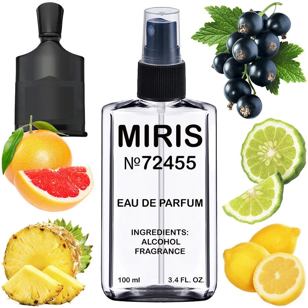 MIRIS No. 72455, Inspired by Absolu Aventus 2023, Long-Lasting Eau de Parfum for Men, Spray 3.4 Fl Oz / 100 ml