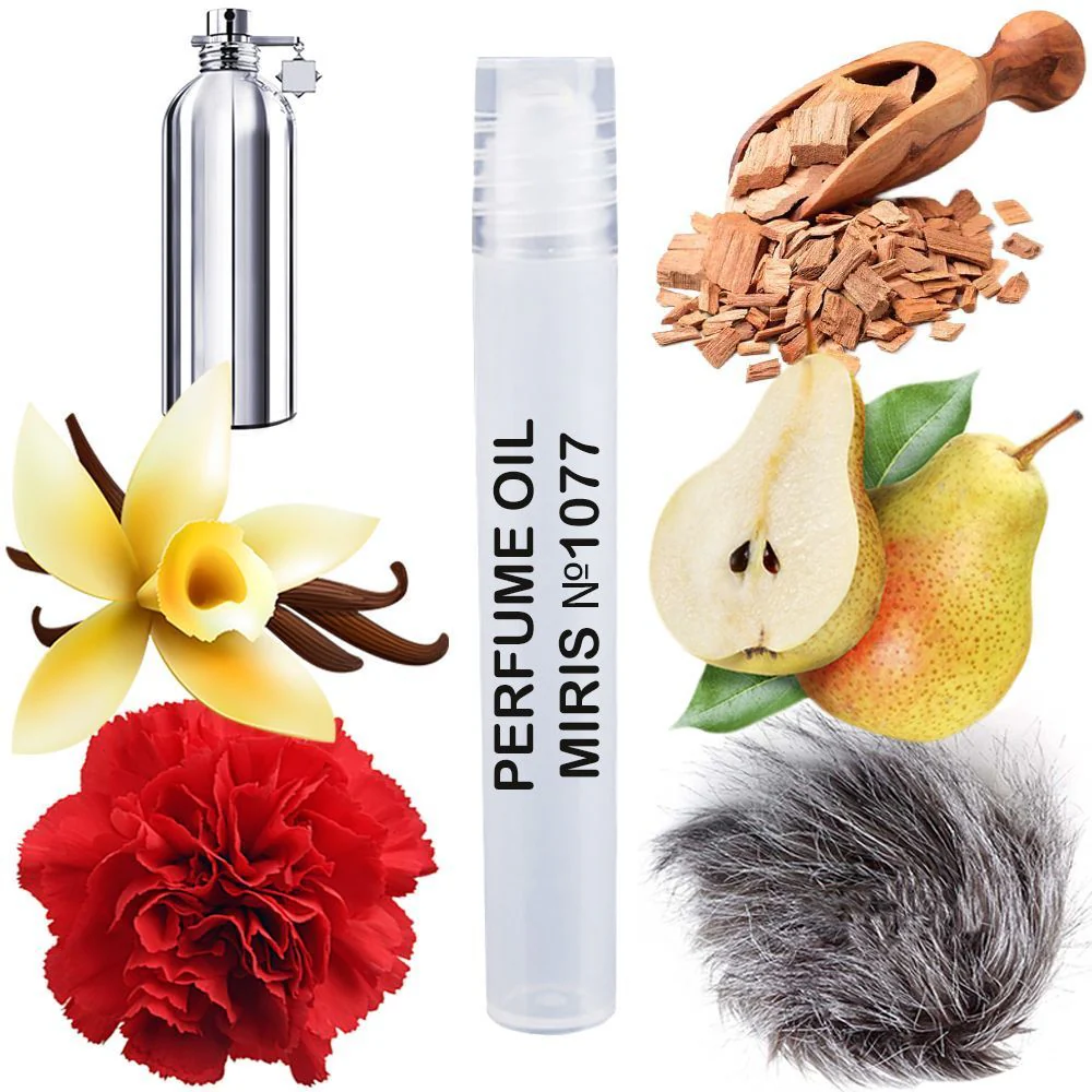 MIRIS No. 1077, Inspired by Wild Pears, Long-Lasting Unisex Perfume Oil for Women & Men Roll-On, Rollerball 0.34 Fl Oz / 10 ml