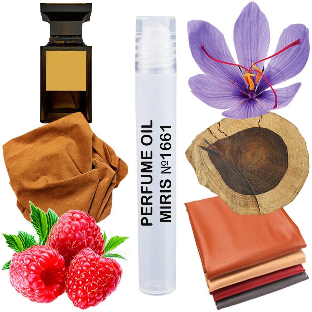 MIRIS No. 1661, Inspired by Tuscan Leather, Long-Lasting Unisex Perfume Oil for Women & Men Roll-On, Rollerball 0.34 Fl Oz / 10 ml