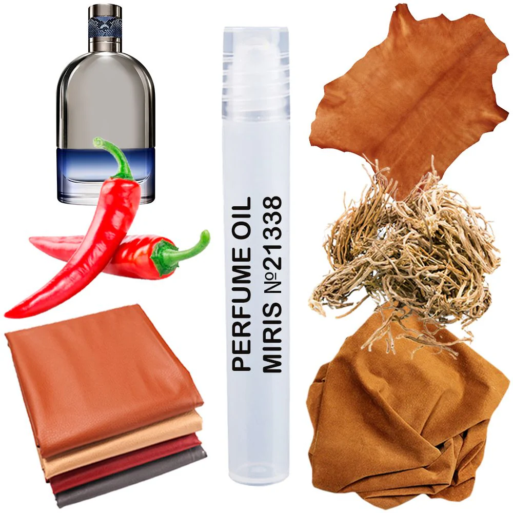 MIRIS No. 21338, Inspired by Just Cavalli Him, Long-Lasting Perfume Oil for Men Roll-On, Rollerball 0.34 Fl Oz / 10 ml