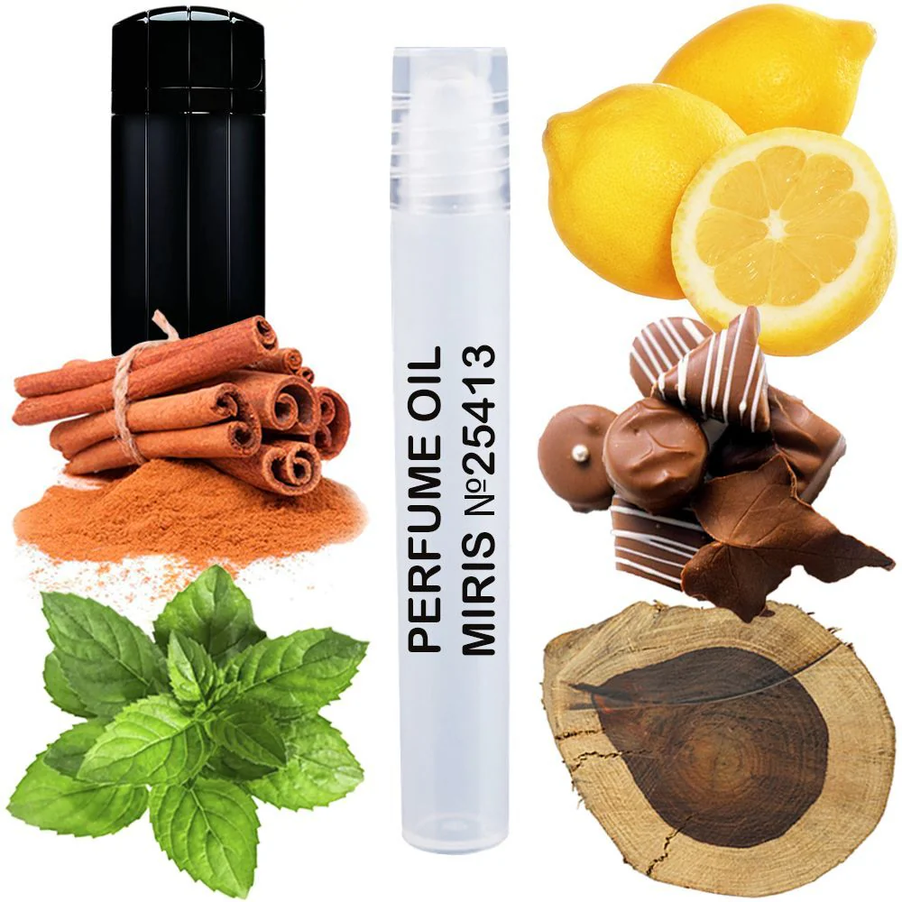 MIRIS No. 25413, Inspired by Black XS, Long-Lasting Perfume Oil for Men Roll-On, Rollerball 0.34 Fl Oz / 10 ml