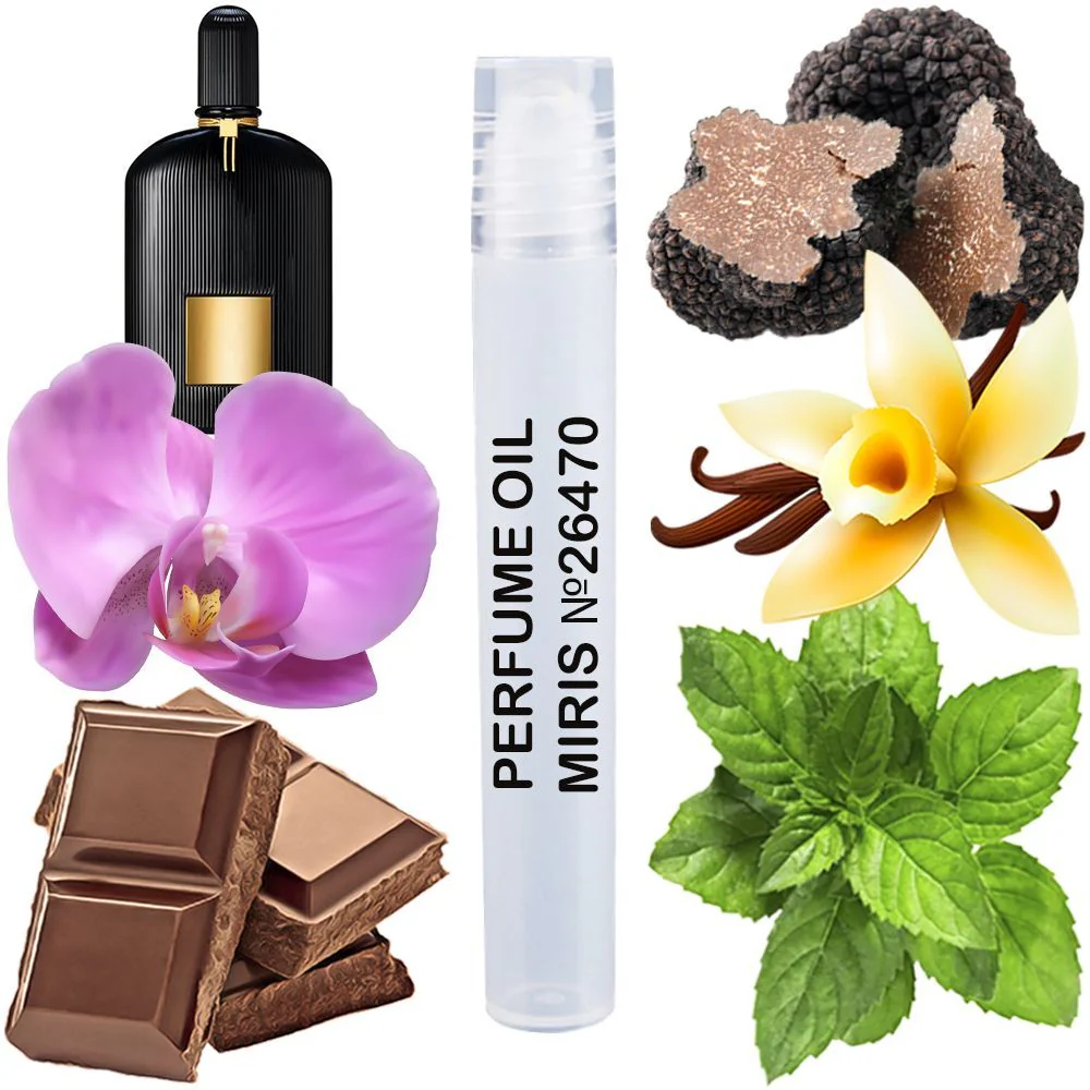 MIRIS No. 26470, Inspired by Black Orchid, Long-Lasting Perfume Oil for Women Roll-On, Rollerball 0.34 Fl Oz / 10 ml