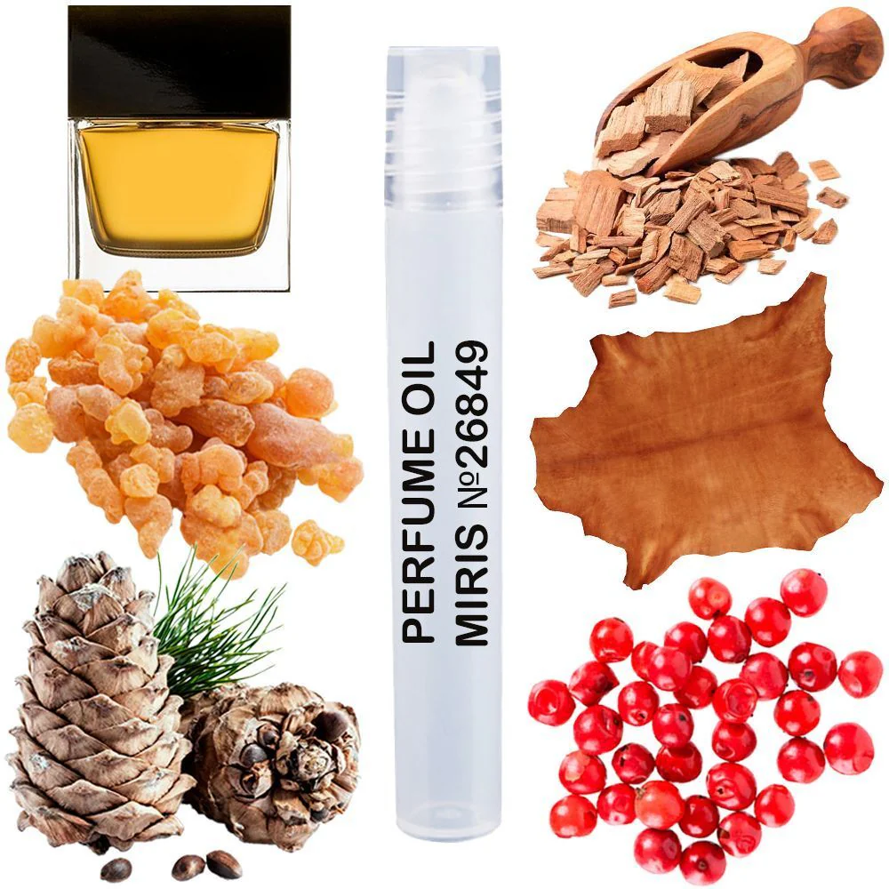 MIRIS No. 26849, Inspired by Gu Pour Homme 2003, Long-Lasting Perfume Oil for Men Roll-On, Rollerball 0.34 Fl Oz / 10 ml