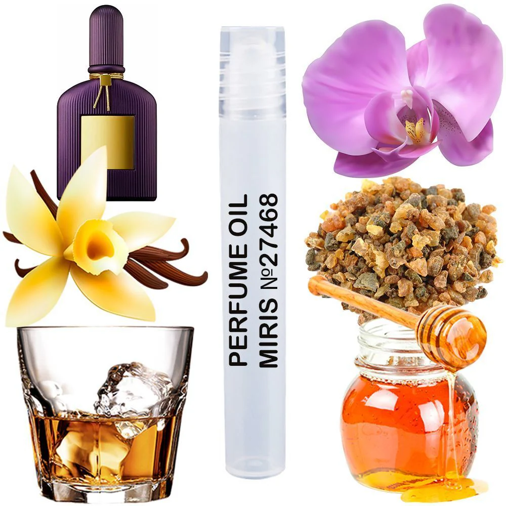 MIRIS No. 27468, Inspired by Velvet Orchid, Long-Lasting Unisex Perfume Oil for Women & Men Roll-On, Rollerball 0.34 Fl Oz / 10 ml