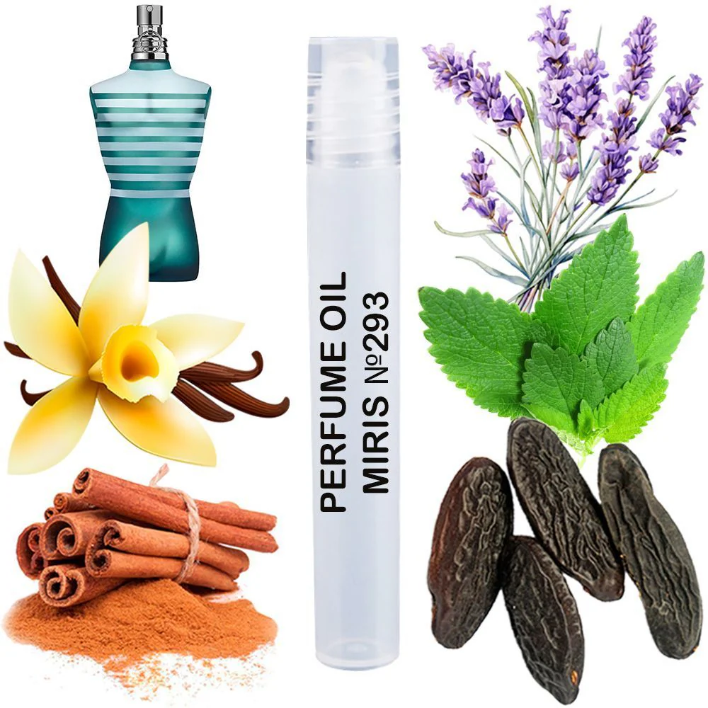 MIRIS No. 293, Inspired by Le Male, Long-Lasting Perfume Oil for Men Roll-On, Rollerball 0.34 Fl Oz / 10 ml