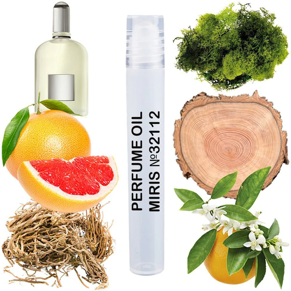 MIRIS No. 32112, Inspired by Grey Vetiver, Long-Lasting Perfume Oil for Men Roll-On, Rollerball 0.34 Fl Oz / 10 ml