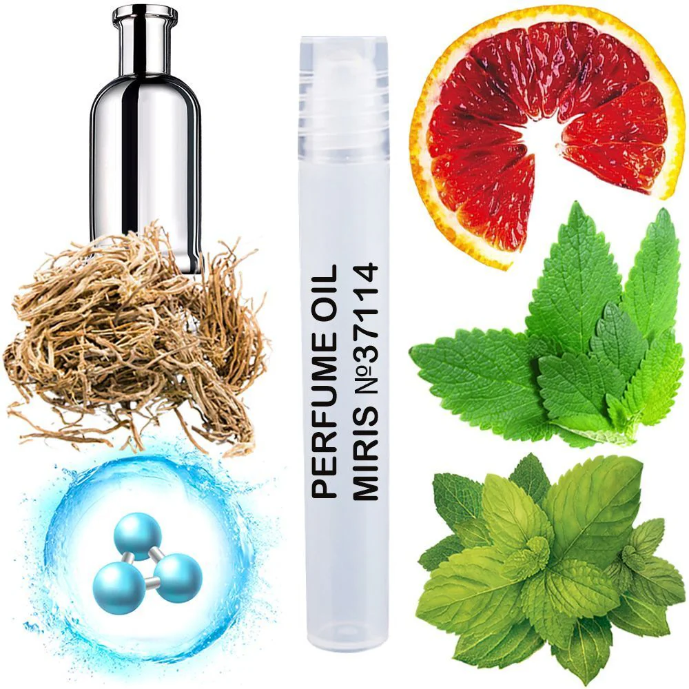 MIRIS No. 37114, Inspired by Bos Bottled United, Long-Lasting Perfume Oil for Men Roll-On, Rollerball 0.34 Fl Oz / 10 ml