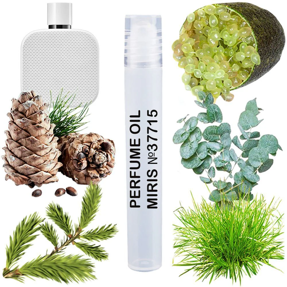 MIRIS No. 37715, Inspired by L.12.12 Blanc, Long-Lasting Perfume Oil for Men Roll-On, Rollerball 0.34 Fl Oz / 10 ml