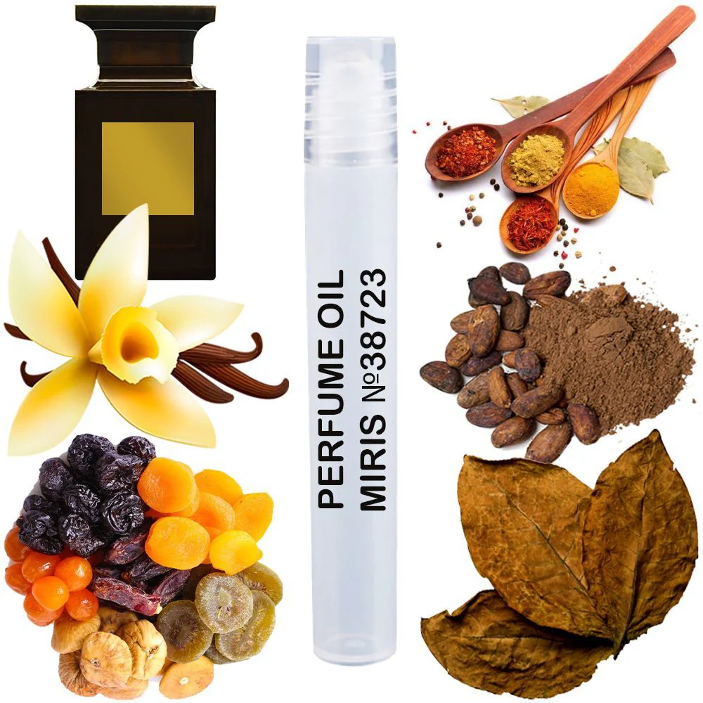 MIRIS No. 38723, Inspired by Tobacco Vanille, Long-Lasting Unisex Perfume Oil for Women & Men Roll-On, Rollerball 0.34 Fl Oz / 10 ml