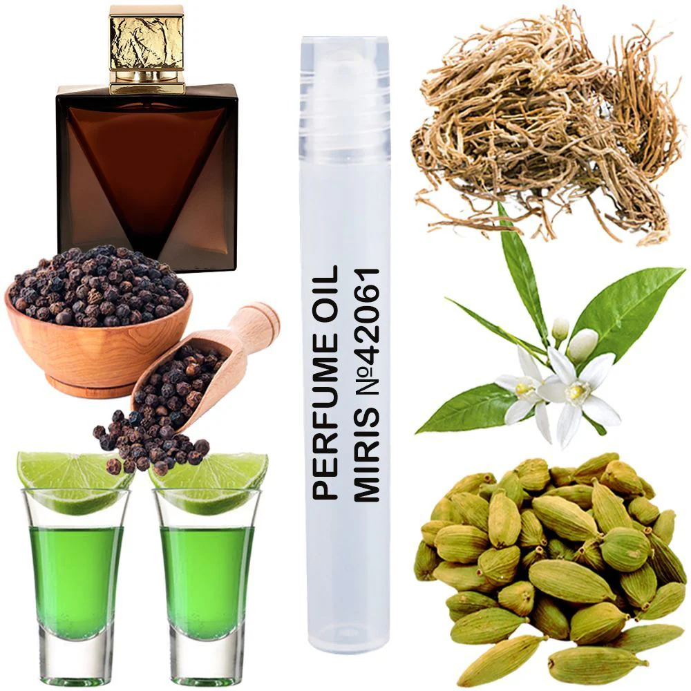 MIRIS No. 42061, Inspired by Giordani Gold, Long-Lasting Perfume Oil for Men Roll-On, Rollerball 0.34 Fl Oz / 10 ml