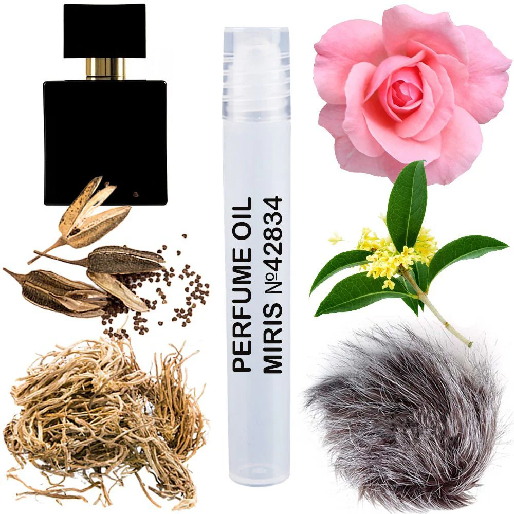 MIRIS No. 42834, Inspired by Encre Noire Pour Elle, Long-Lasting Perfume Oil for Women Roll-On, Rollerball 0.34 Fl Oz / 10 ml