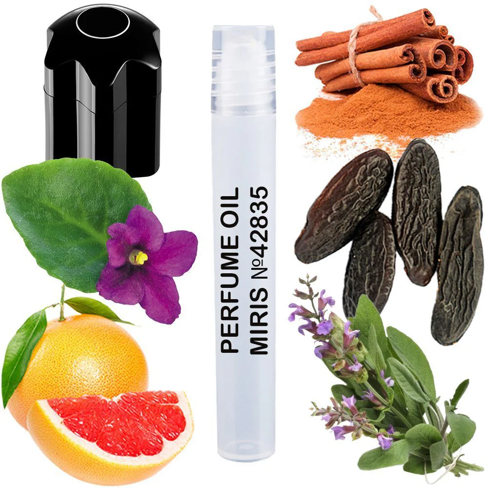 MIRIS No. 42835, Inspired by Emblem, Long-Lasting Perfume Oil for Men Roll-On, Rollerball 0.34 Fl Oz / 10 ml