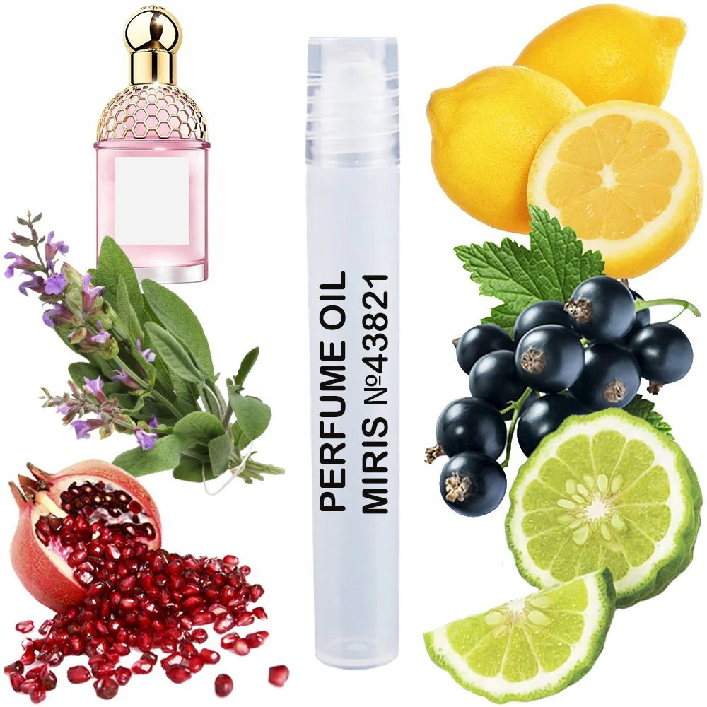 MIRIS No. 43821, Inspired by Aqua Aleg Granada Salvia, Long-Lasting Unisex Perfume Oil for Women & Men Roll-On, Rollerball 0.34 Fl Oz / 10 ml