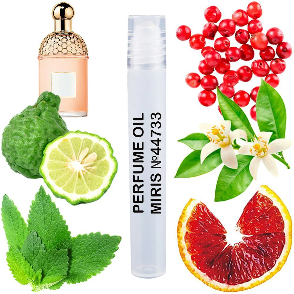 MIRIS No. 44733, Inspired by Aqua Aleg Orange Soleia, Long-Lasting Unisex Perfume Oil for Women & Men Roll-On, Rollerball 0.34 Fl Oz / 10 ml
