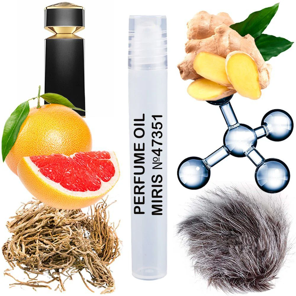 MIRIS No. 47351, Inspired by Tygar le Gemme, Long-Lasting Perfume Oil for Men Roll-On, Rollerball 0.34 Fl Oz / 10 ml