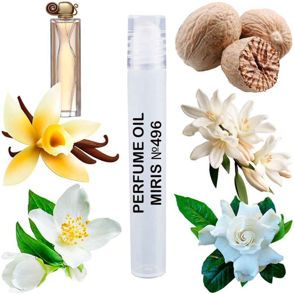 MIRIS No. 496, Inspired by Organza, Long-Lasting Perfume Oil for Women Roll-On, Rollerball 0.34 Fl Oz / 10 ml