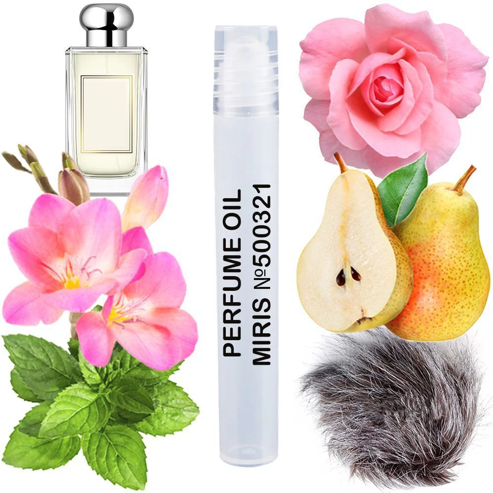 MIRIS No. 500321, Inspired by English Pear Freesia, Long-Lasting Perfume Oil for Women Roll-On, Rollerball 0.34 Fl Oz / 10 ml